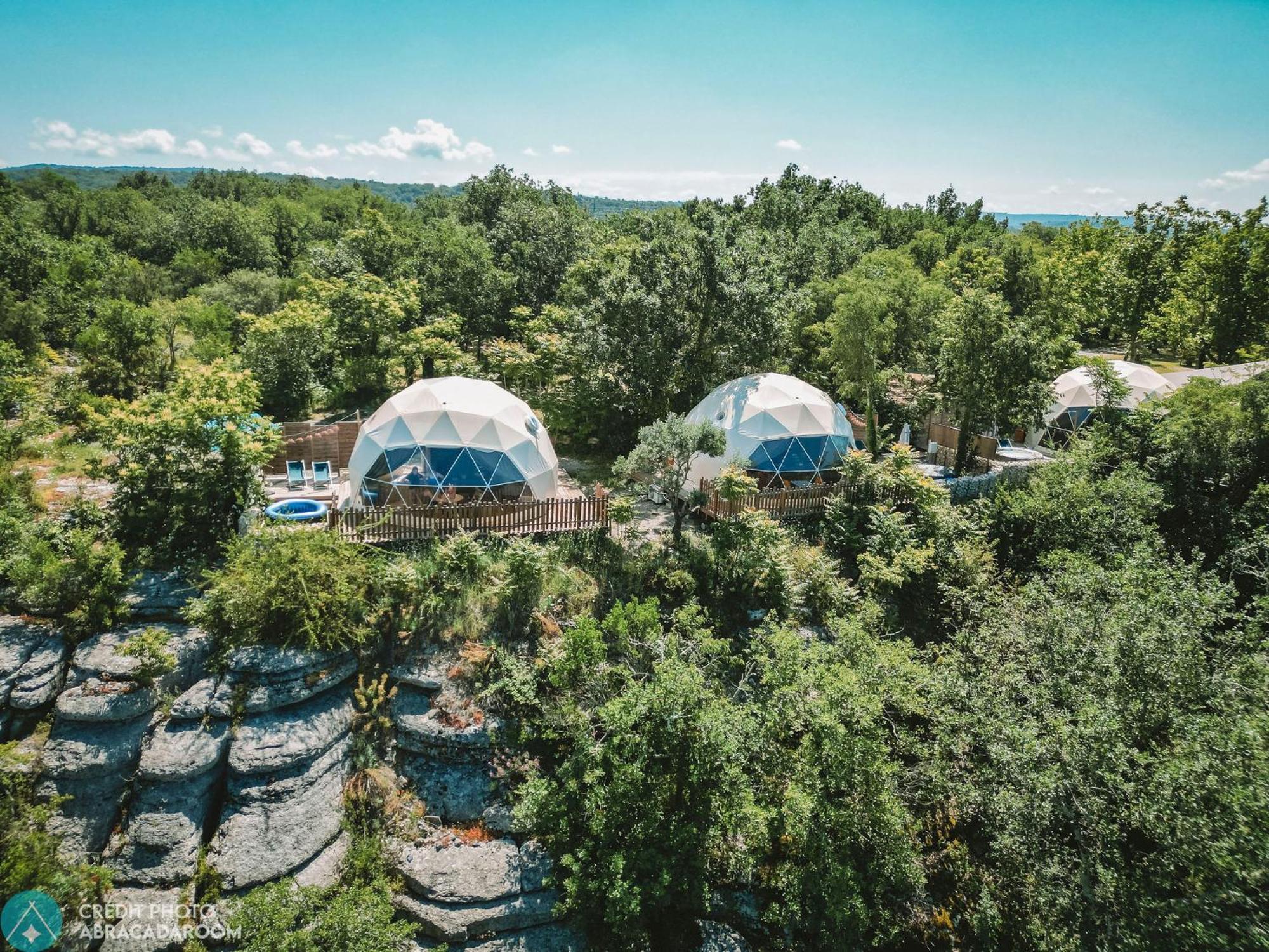 Les Domes Des Gorges Ruoms Exterior foto